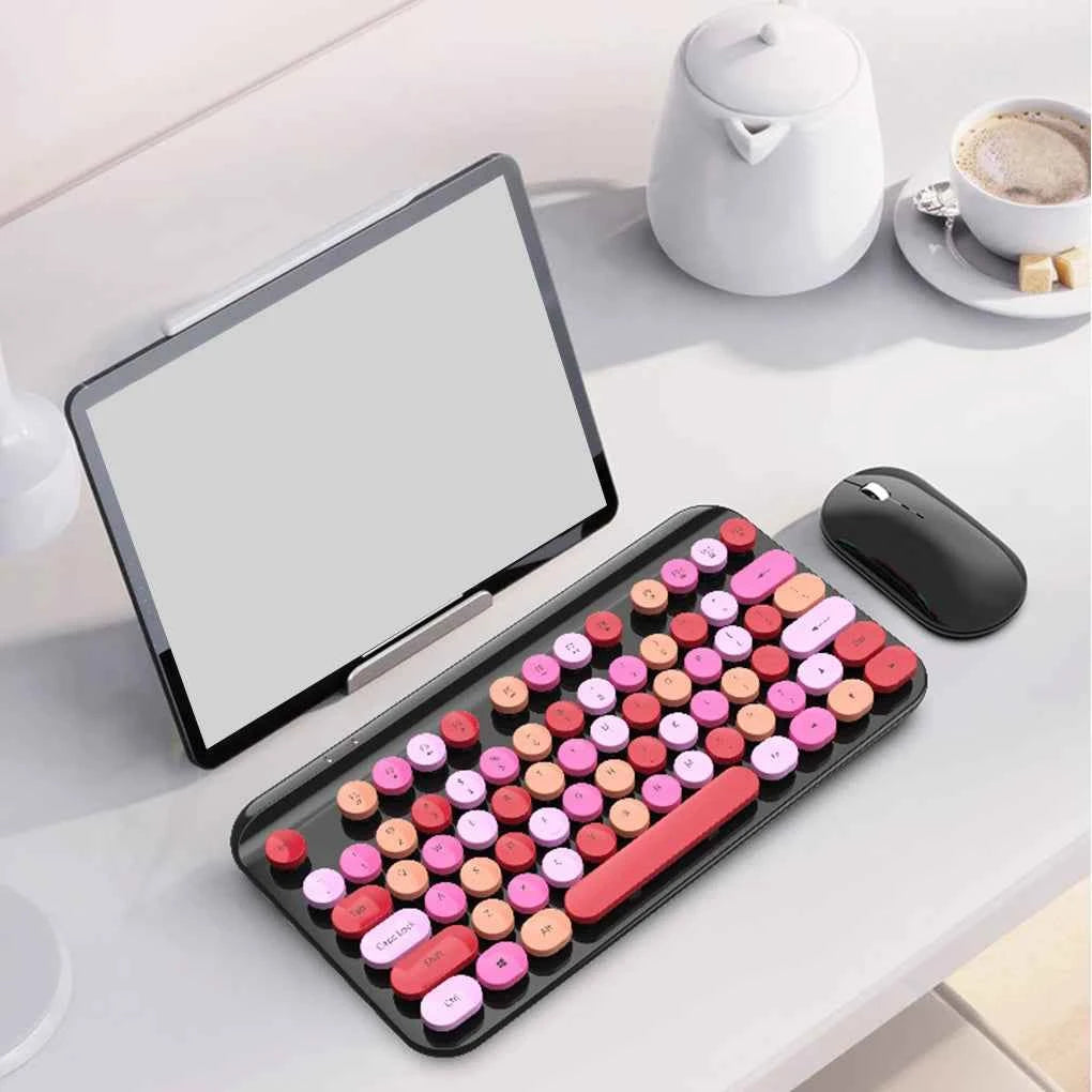 1600DPI Gaming Wireless Keyboard Gamer Laptop Mechanical Keypad USB Mouse Set Electronic for Home Living Room Type