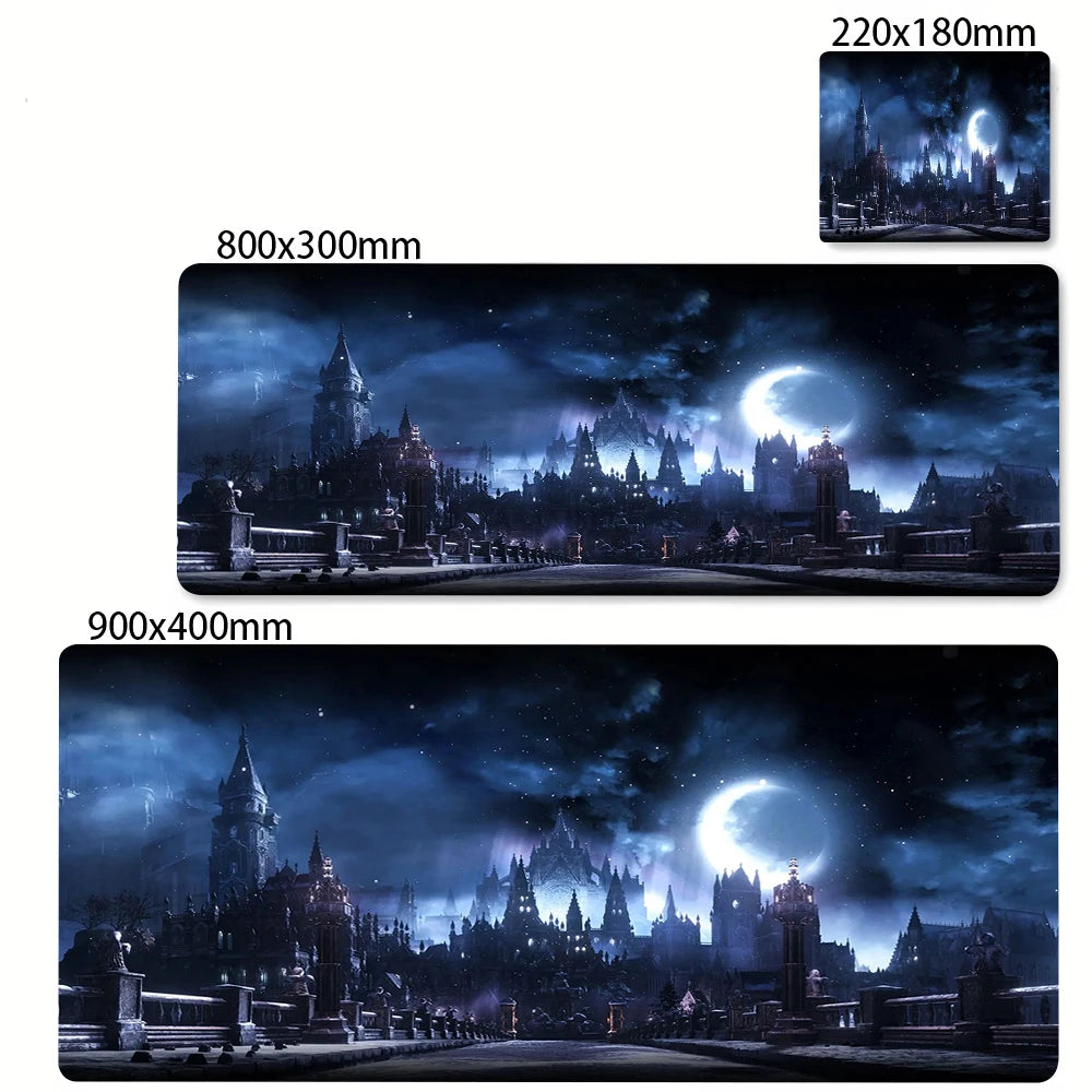 Space Earth Starry Sky Mouse Pad Gamer Pc Gaming Accessories Rubber Mat XXL Space Deskmat Keyboard Cabinet Mause Laptops Mats