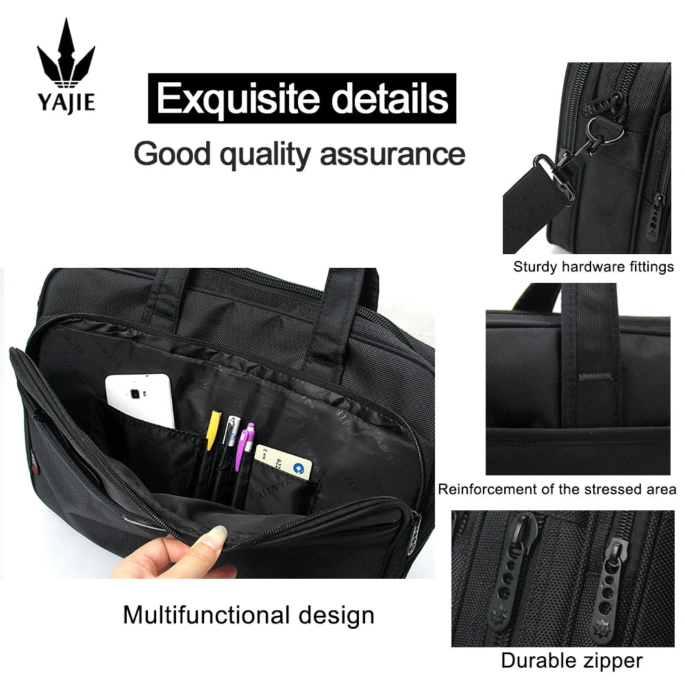 Large Capacity Briefcase Bag Men Business Bag 15.6 inch 17