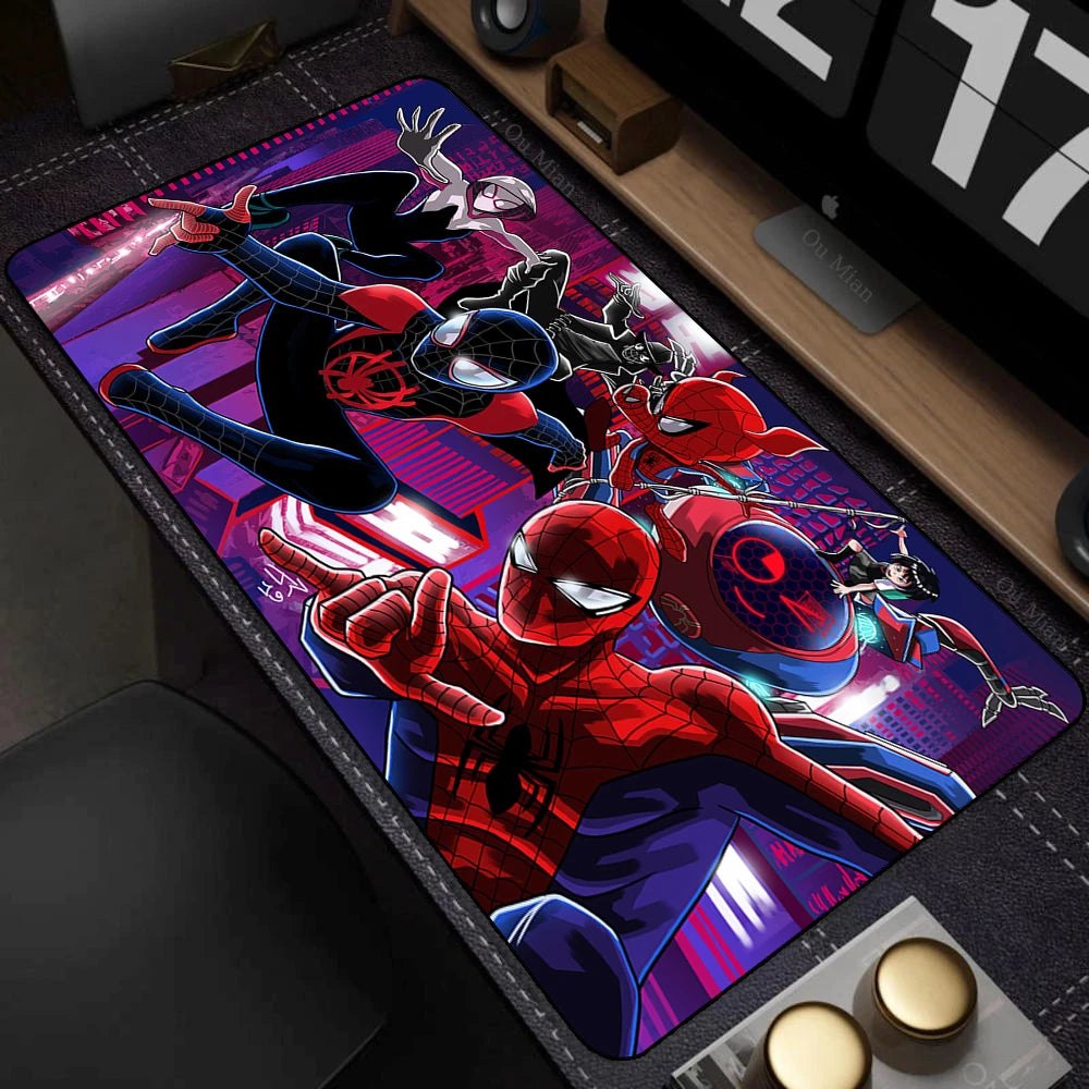 Spider-Man Mouse Pad Laptop HD Anime XXL Keyboard Pad Gamer Cabinet Mousepad PC Gaming Accessories Desk Mat Rubber Carpet