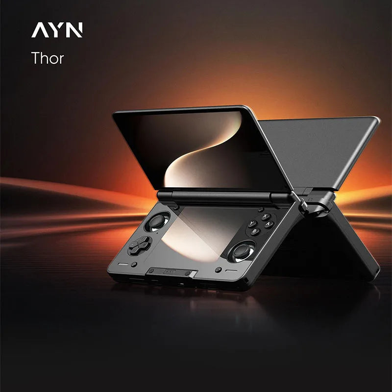 AYN THOR Flip Up Handheld Game Console 6''IPS 4K Ultra HD Screen Game Console Support Wi-Fi7+BT5.3 The Best Gift for A Friend Pocket Player Console