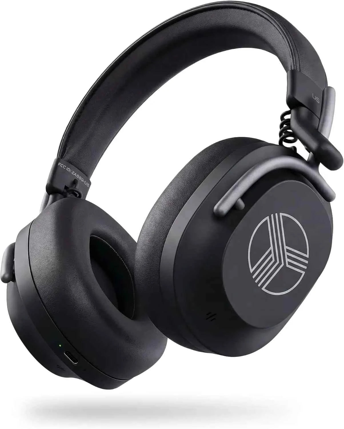 Active Noise Cancelling Headphones Over-Ear, Wireless Bluetooth 5.3 with Mic, 65-Hr Battery, Hybrid ANC, Multipoint, Deep Bass, IPX4, Foldable for Travel Work Commute Gym