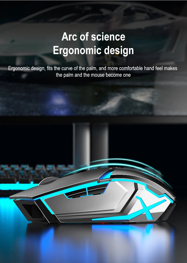 T610 Wireless Keyboard & Mouse Combo Rechargeable Notebook, Desktop Office, Home Gaming, E-sports Keyboard & Mouse