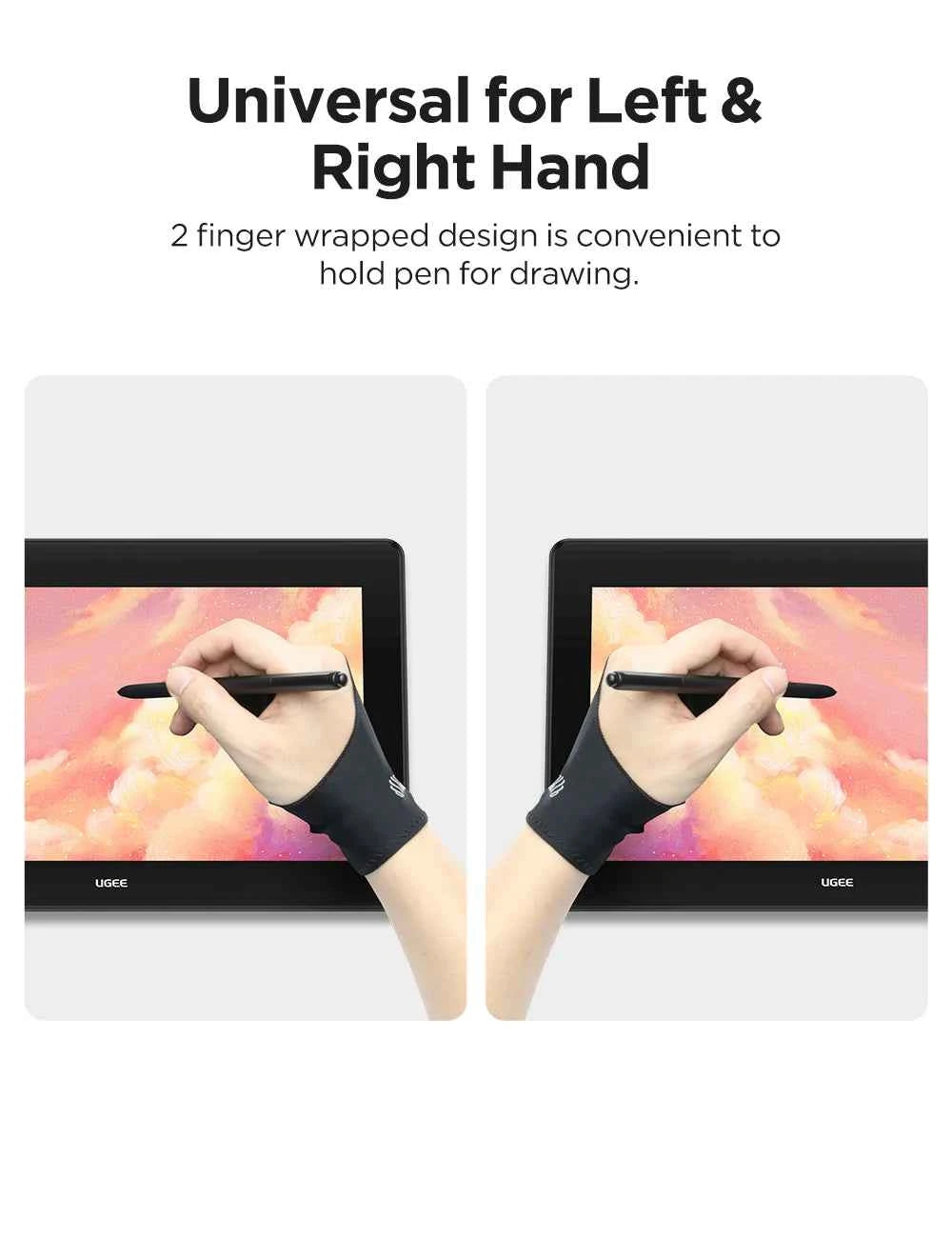 UGEE Drawing Glove Free Size for Graphics Drawing Tablet Digital Pen Tablet 1 piece
