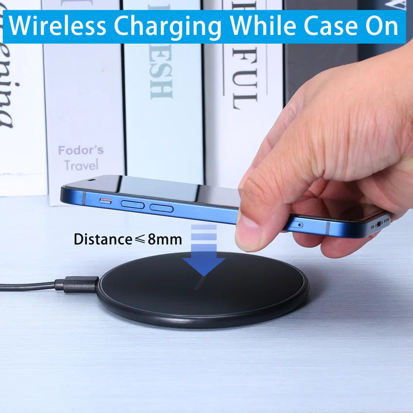 100W Fast Wireless Charger Mobile Phone Chargers Pad Stand For iPhone 15 14 13 12 Pro Max 8 Samsung Xiaomi Charging Dock Station