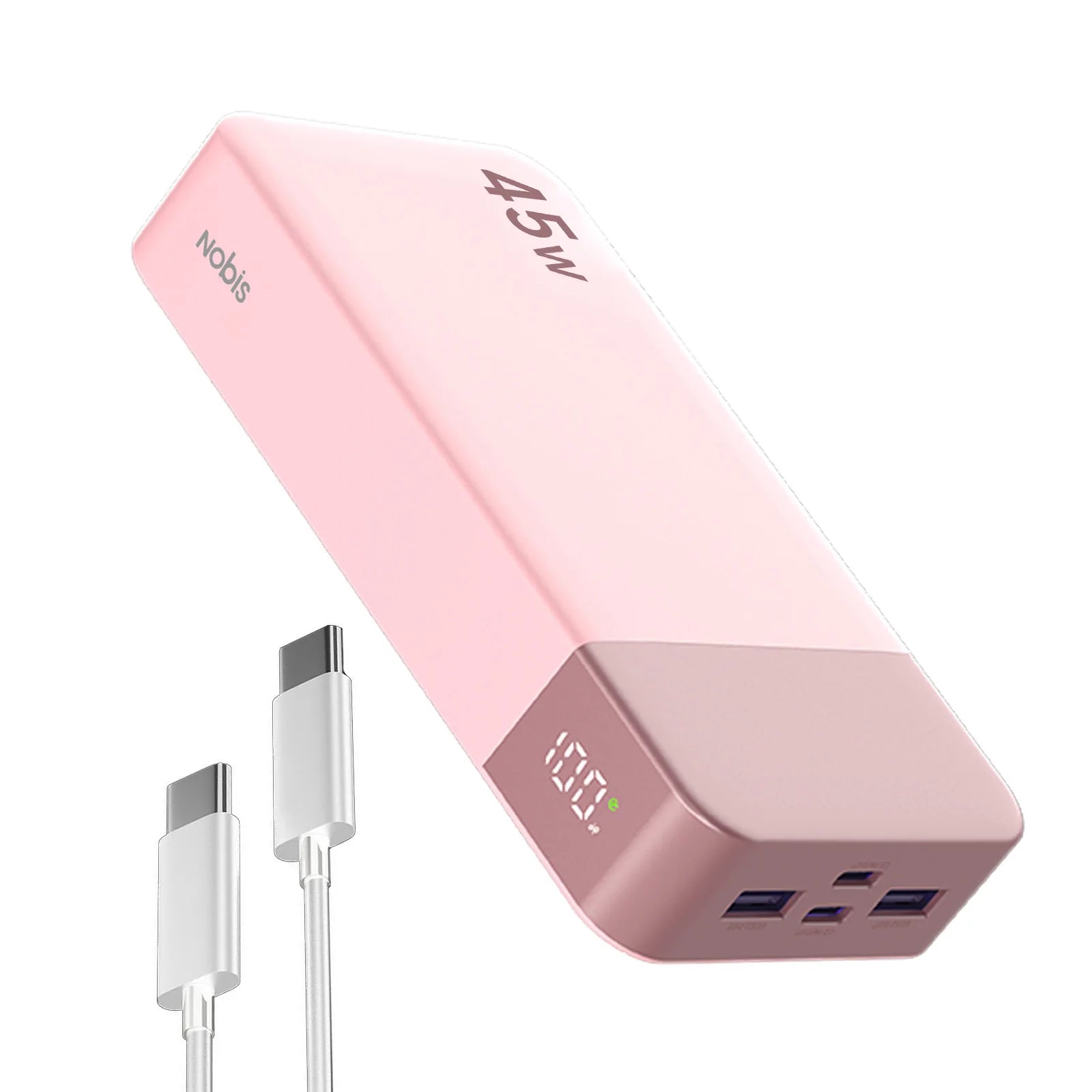 45W 20000mAh Portable Charger, Power Bank Fast Charging, Battery Pack with C to C Cable, Battery Bank with Digital Display for Phone Android Laptop