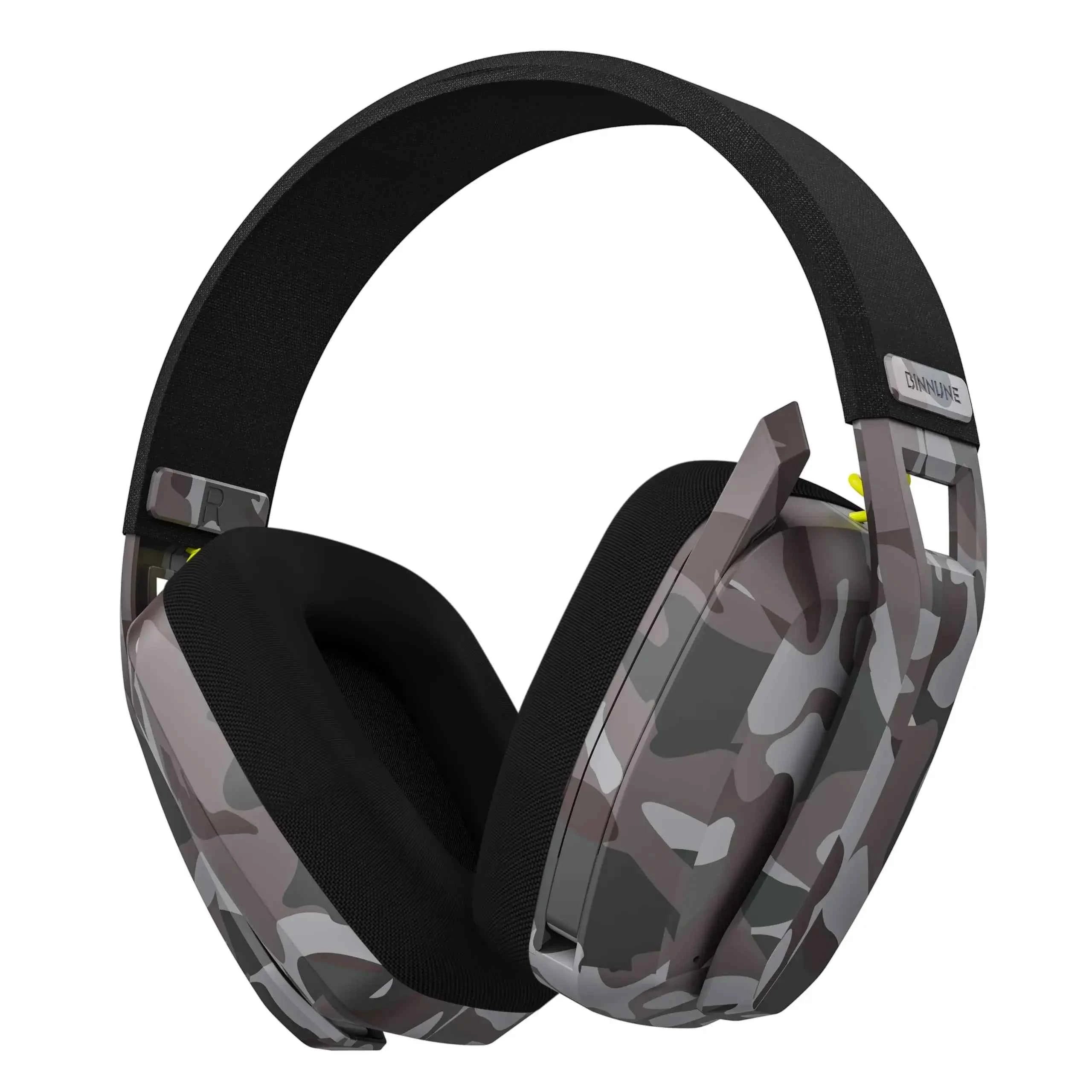 BINNUNE BW06 2.4GHz Bluetooth Headsets Gamer with Mic Wireless Gaming Headphone with Microphone for PS5 PS4 PC Mac Playstation