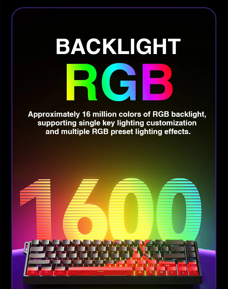 AULA WIN68 HE Esports Magnetic Switch Keyboard Rapid Trigger 8K Return RGB Hotswap 60% 68% Custom Game Keyboard