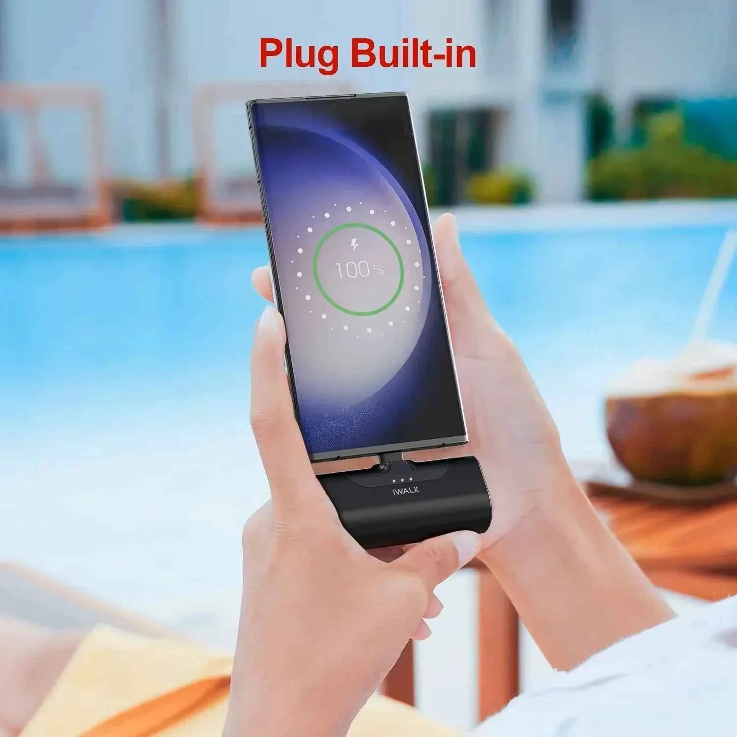 iWALK 4500mAh TYPE - C Capsule Powerbank: Fast - charge for iPhone 15/16, Samsung S24/S23 & Android. Portable & compact.