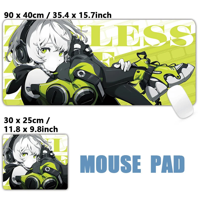 ZZZ Gaming Hoshimi Miyabi Ye Shunguang Mouse Pad Evelyn Ellen Zenless Zone Zero Keyboard Desk Mats XXL Anime Girls Mousepad