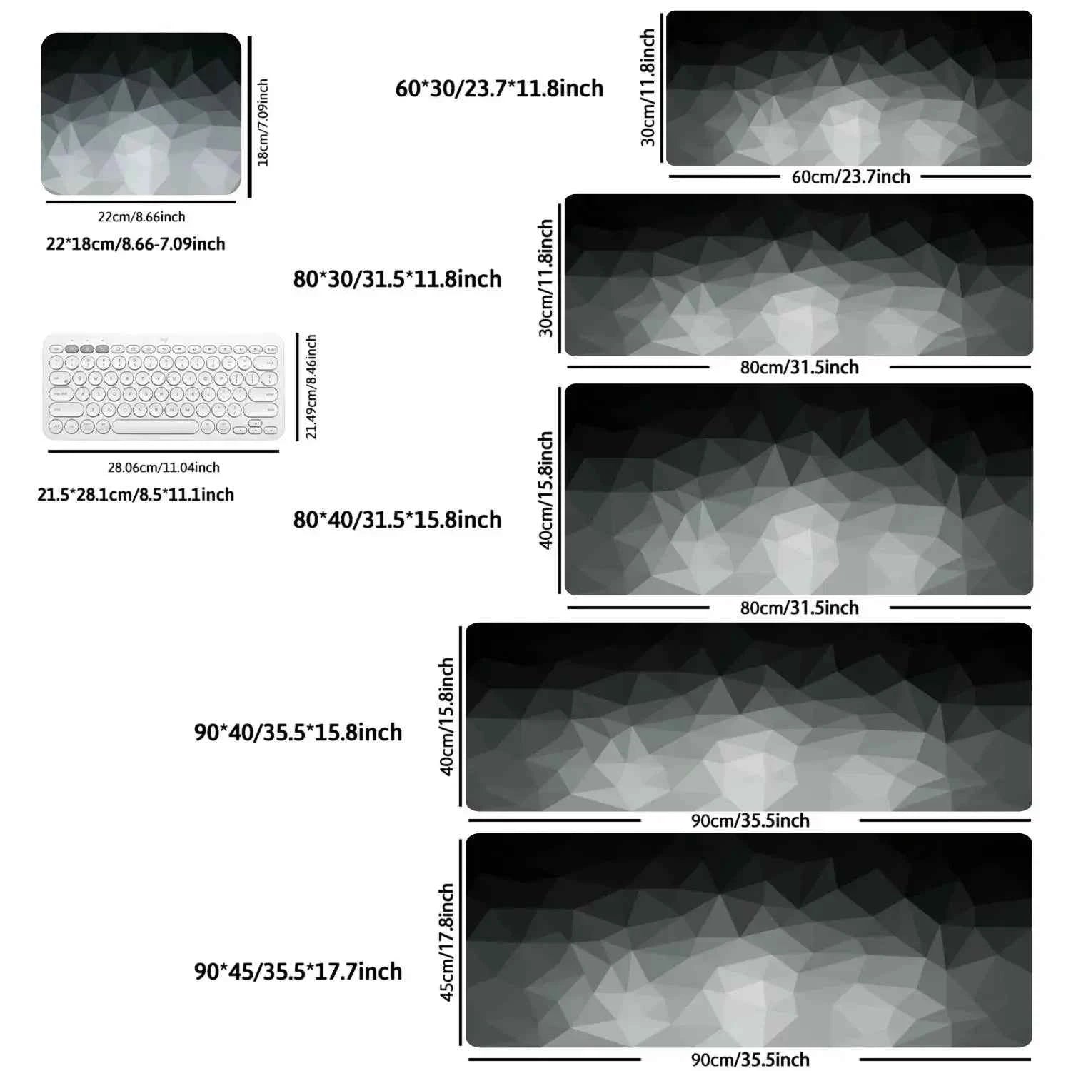 New Large Mouse Pads For Desk, Gaming Mouse Pad, Mouse Pad with Stitched Edges and Non-Slip Rubber Base, Extended And Thickened