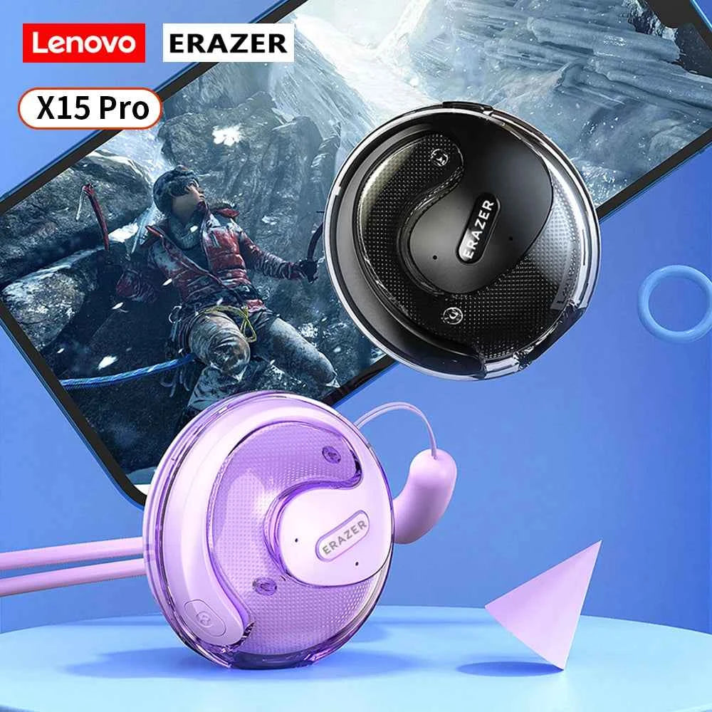 Lenovo OWS Bluetooth Headset X15Pro Open Wireless Ear Hook Headphones Outdoor Sport Gaming Earphone Noise Reduction with Mic