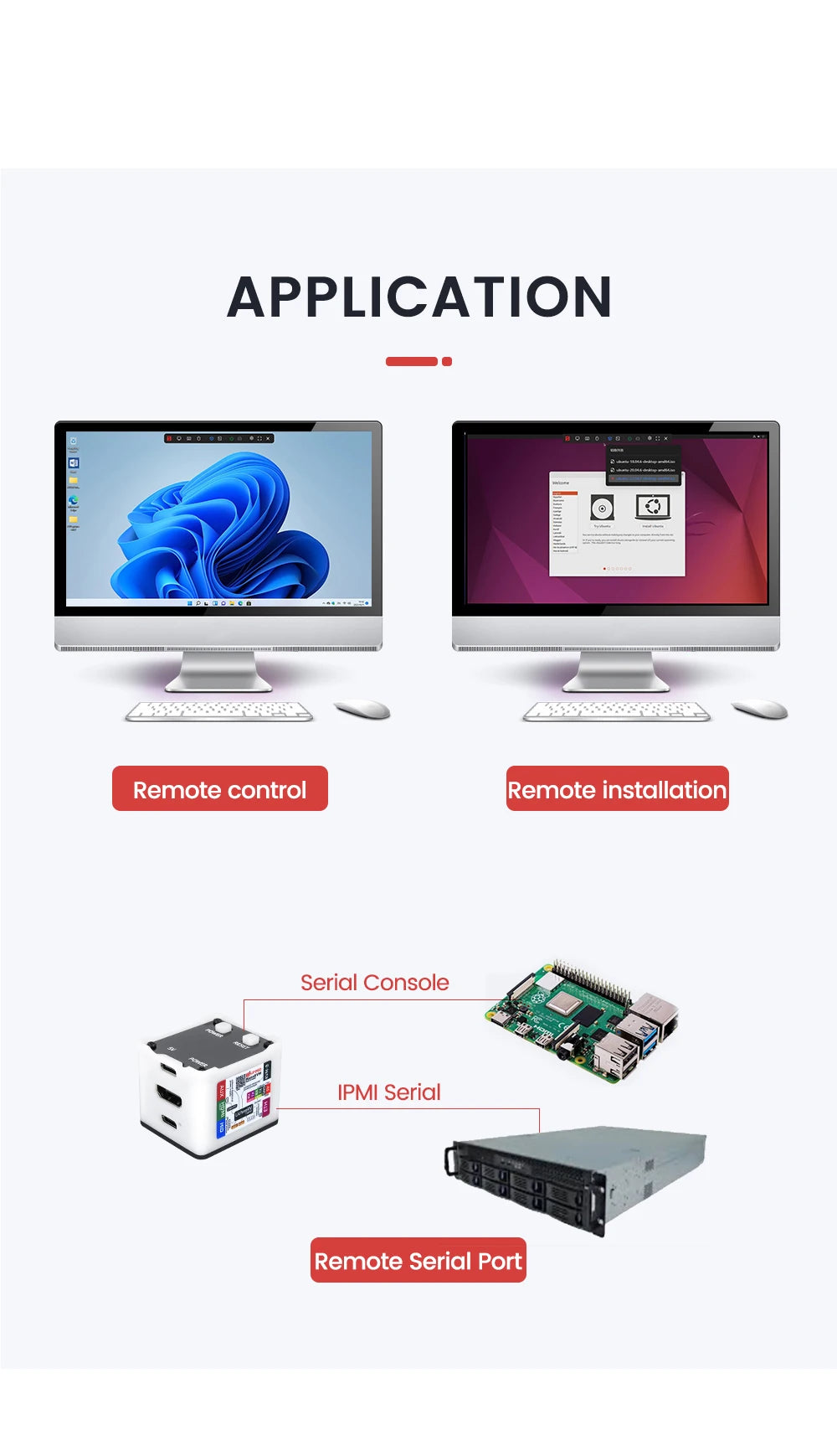 Sipeed Nanokvm Pikvm Mini HDMI Remote Control Operation and Maintenance Server Raspberry Pi