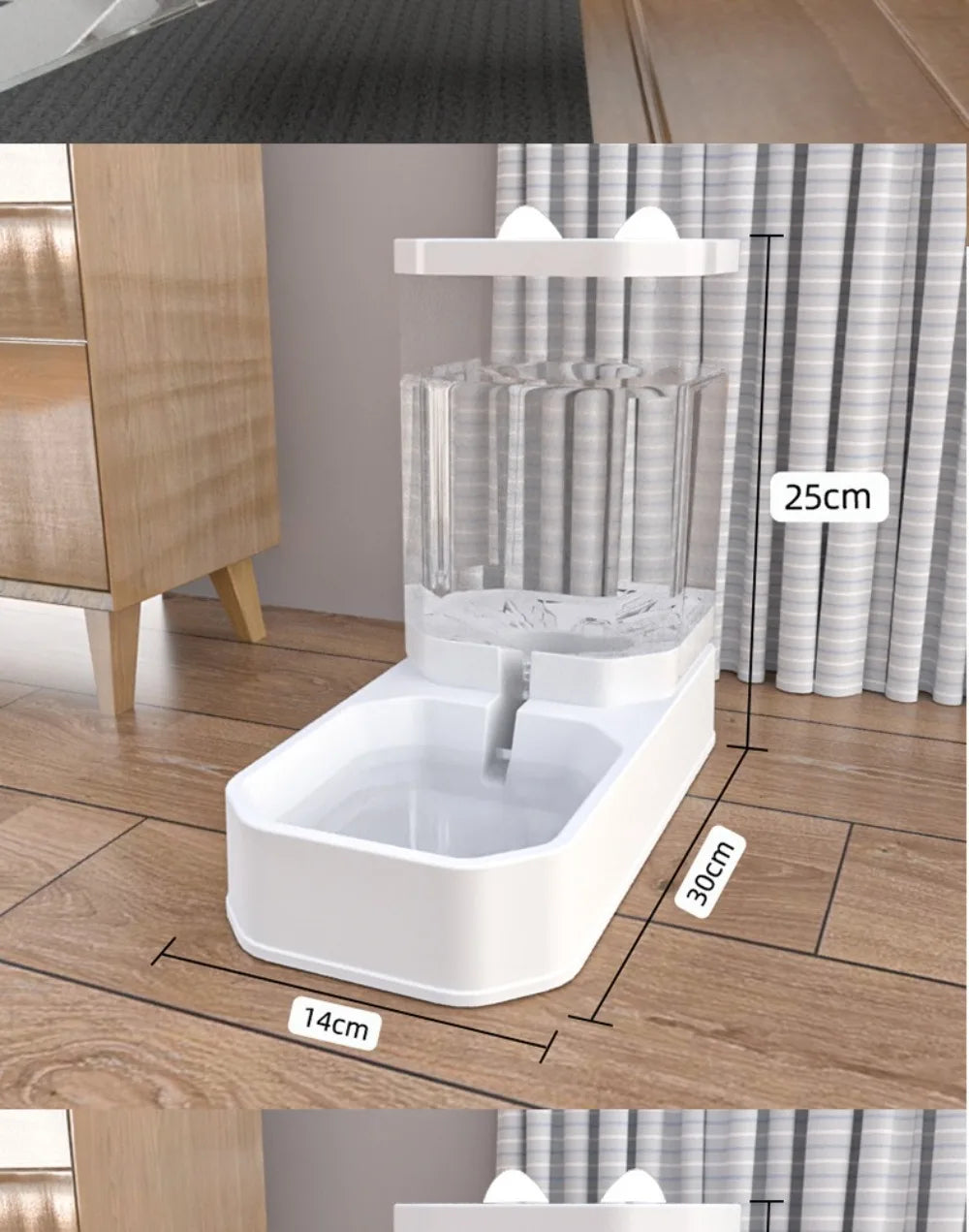 Automatic Cat Feeder Large Capacity 3.3L Pet Water Dispenser Stable Pet Supplies Cat Food Dispenser for Cats and Dogs