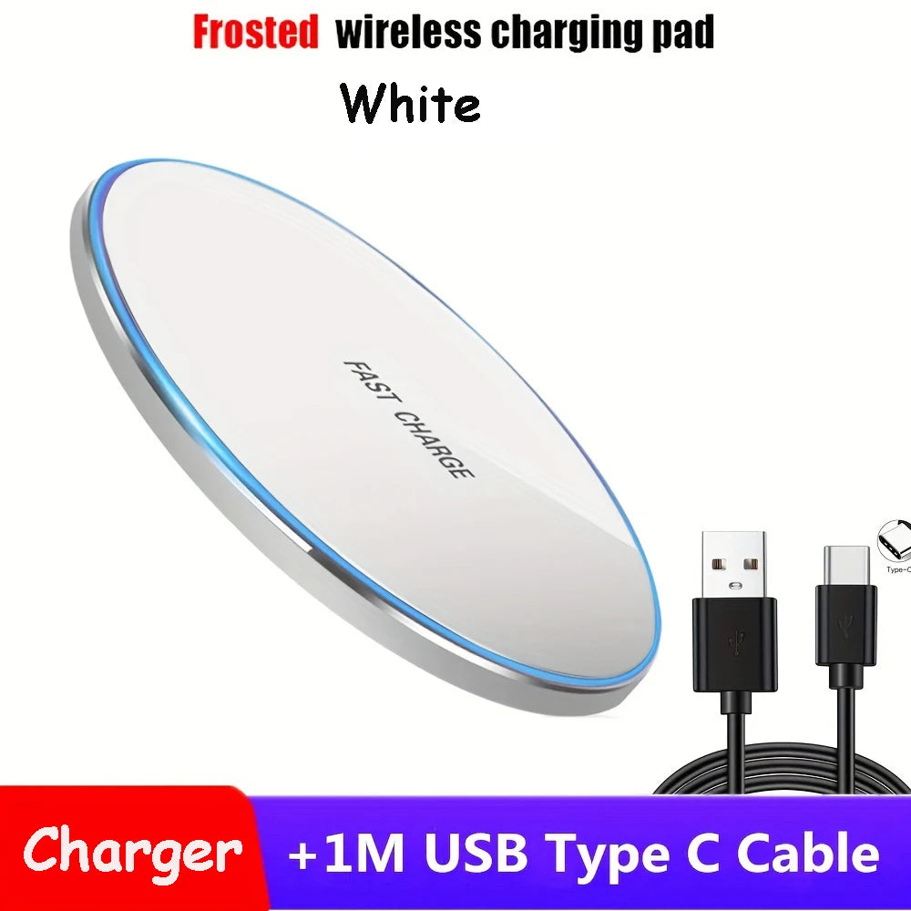 [Fast Wireless Charger]Wireless Charger,15W Fast Charging Pad|Quick Charge QC 3.0 for iPhone 17-12，XS,XR,Samsung-Magnetic Base