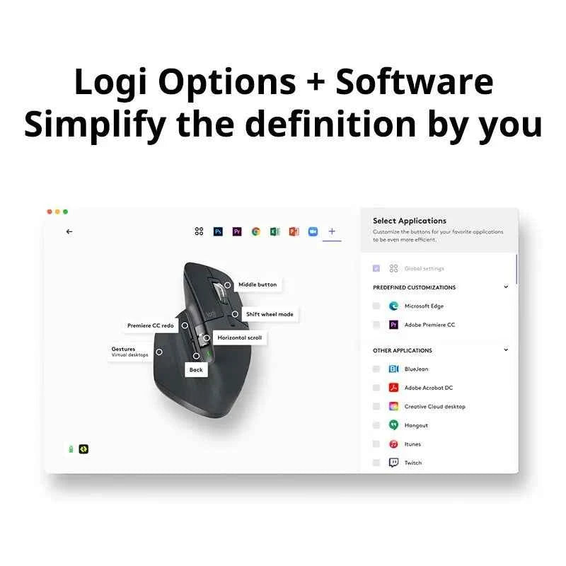 Logitech MX Master 3S Wireless Bluetooth Mouse High End Cross Screen Laptop