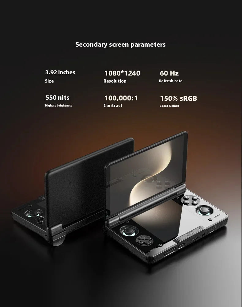In Stock AYN Thor 6'' OLED Dual Screen Gaming Handheld Qualcomm Snapdragon CPU Android13 6000mAh Battery Hall Stick Game Console