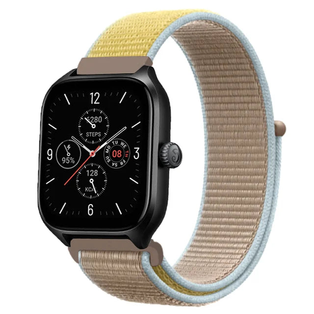 Nylon Loop Band For Amazfit GTS 4/3/3pro/2e/GTS 2 Mini/GTR 4 47mm/GTR 2/Stratos 2 3 Strap For Amazfit Bip 3 Pro Correa
