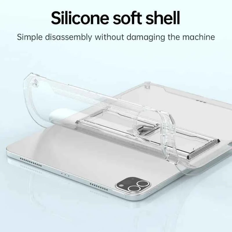 iPad Case 2022 Pro 11 10th Generation 10.9 Air 5 4 10.2 7/9th 2021 Mini 6 10.5 2018 9.7 5th 6th 12 9 Transparent Cover Funda