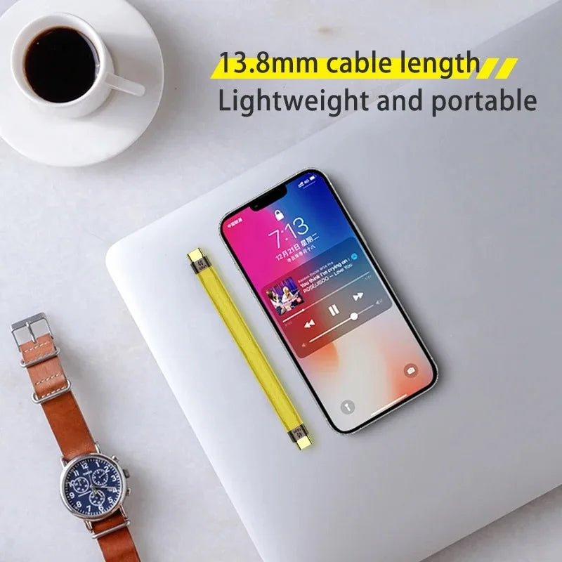 5A Fast Charging Short Cable PD 100W USB C to Type C Cable 40Gbps Data Cable Thunderbolt 3 4K@60Hz Cable For Laptop Cellphone