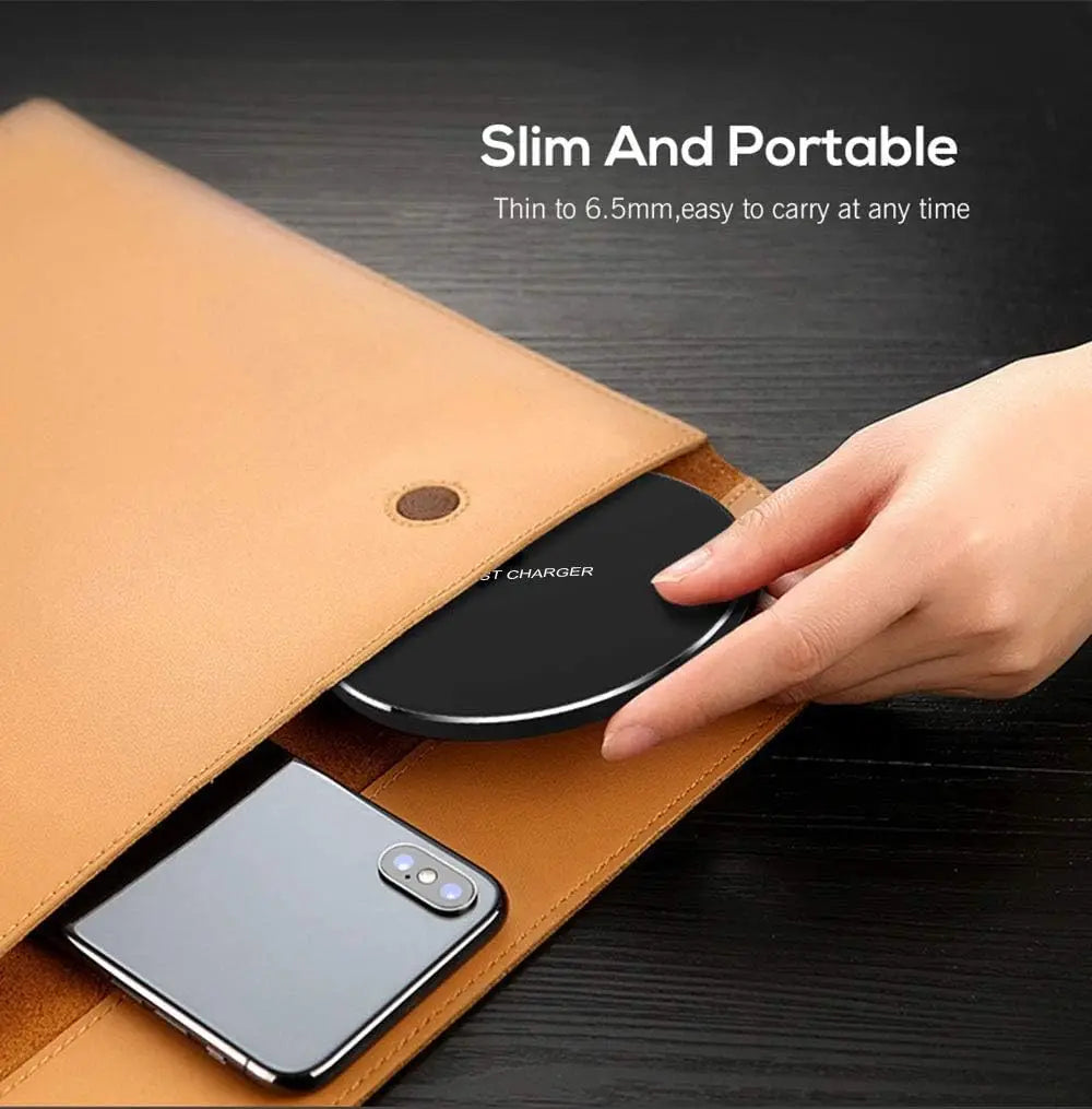 [Fast Wireless Charger]Wireless Charger,15W Fast Charging Pad|Quick Charge QC 3.0 for iPhone 17-12，XS,XR,Samsung-Magnetic Base