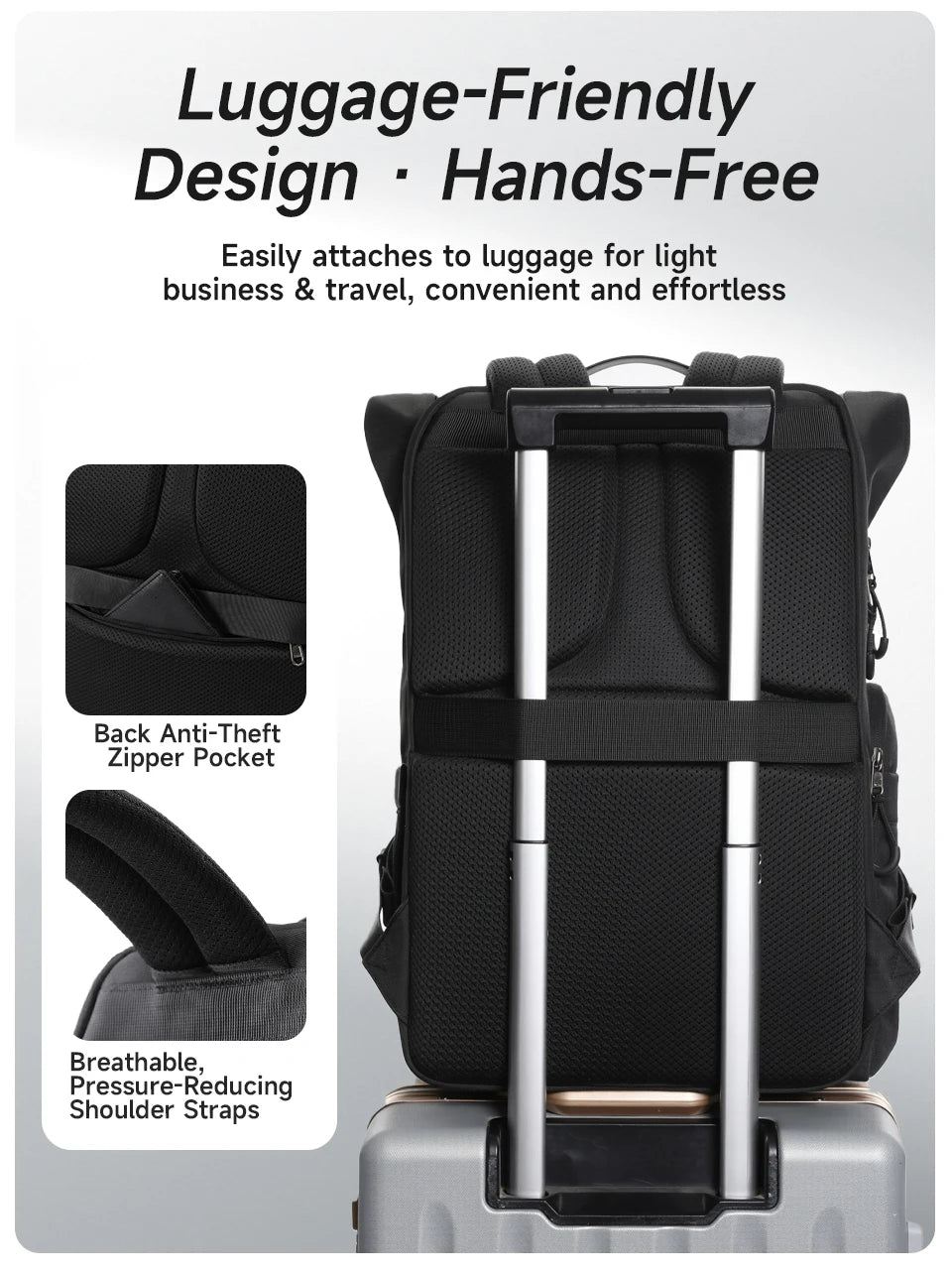 Tigernu Travel Backpack Male TPU Waterproof Backpack Men Bags Expandable Men's Backpack Business Bags School Backpack