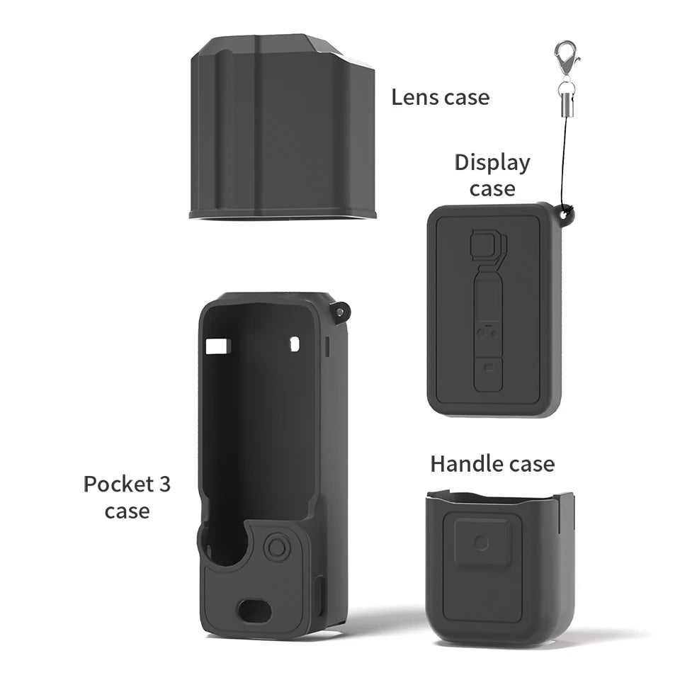 Silicone Case for DJI OSMO Pocket 3 Protective Cover Pocket3 dji Accessories Quality Material case for Osmo Pocket 3