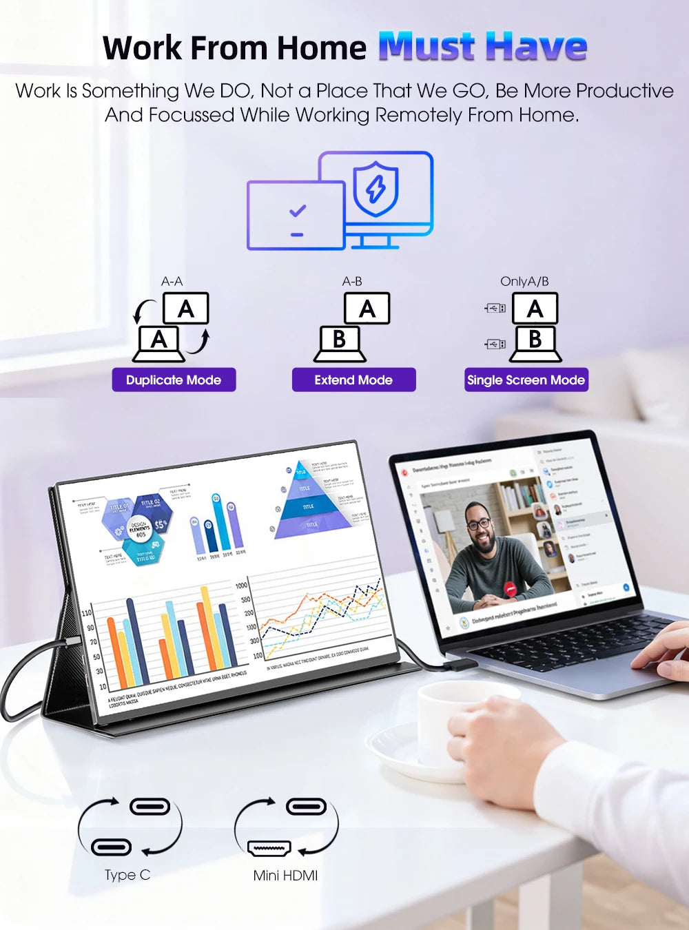 UPERFECT 2.5K Portable Monitor 16