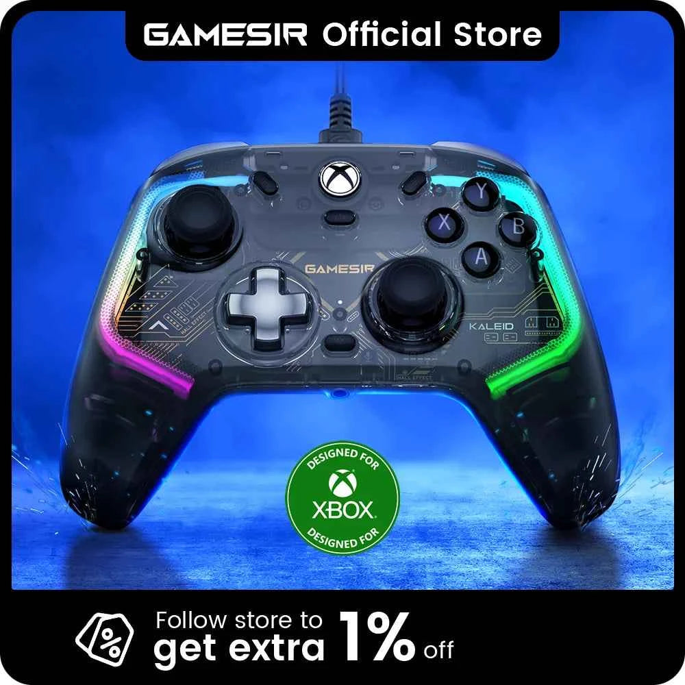 GameSir Kaleid Xbox Controller Wired Gamepad for Xbox Series X, Xbox Series S, Xbox One Game Console, with Hall Effect Joystick