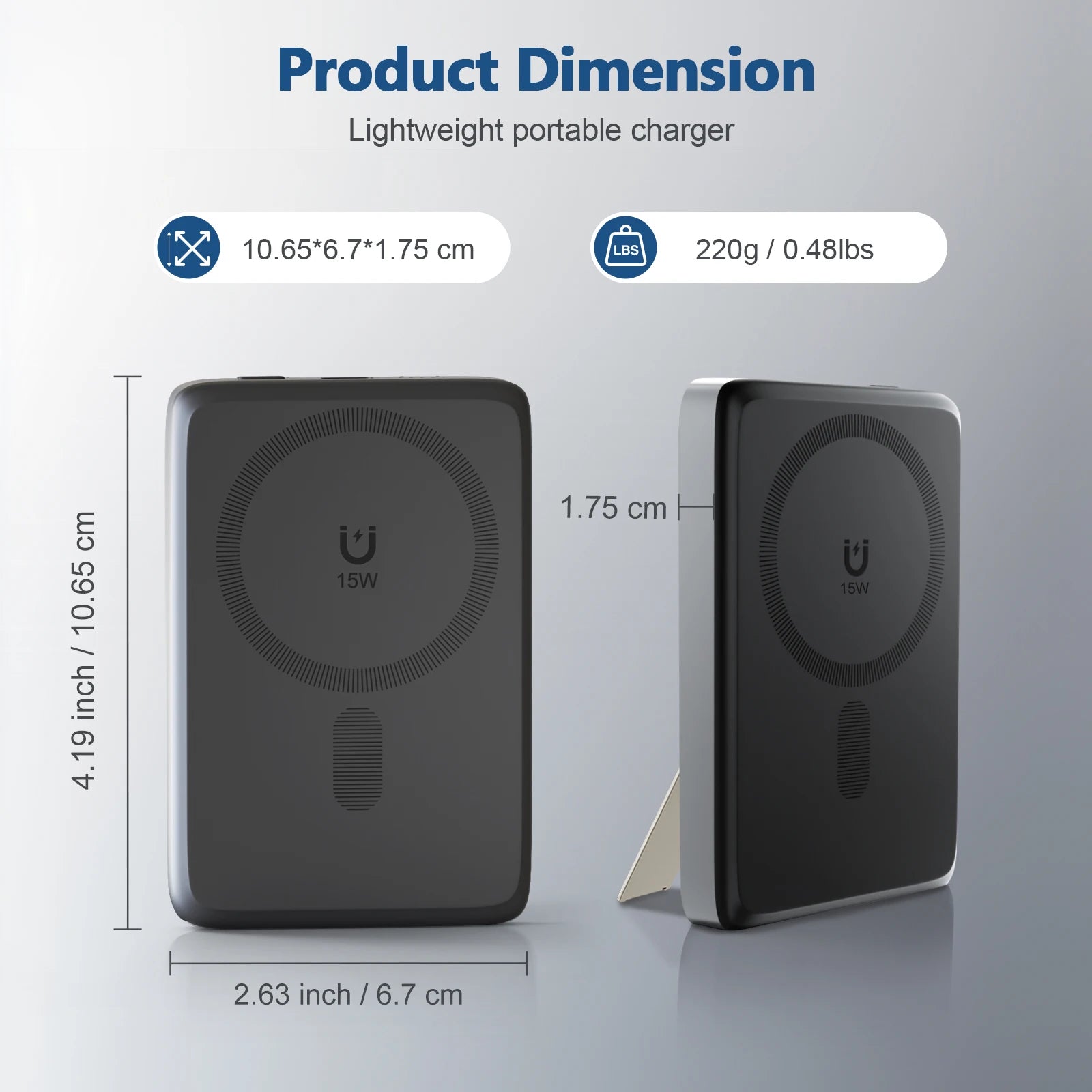Fast Wireless Charger Stand 15W Foldable 3 in 1 Fast Charging Station Dock for iPhone 17 16 15 14 Pro Max Apple Watch Airpods