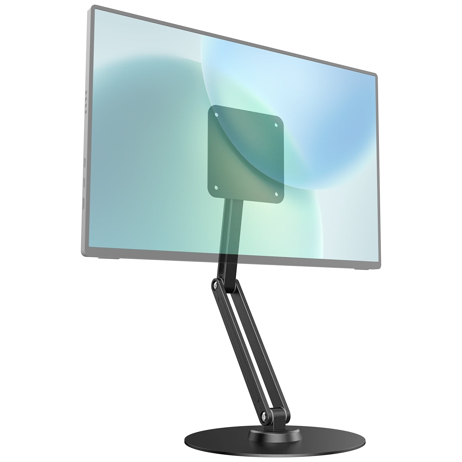 UPERFECT Portable Magnetic VESA Mount for Monitor 360° Swivel Base Adjustable Stand Multi-Angle Holder Support 12