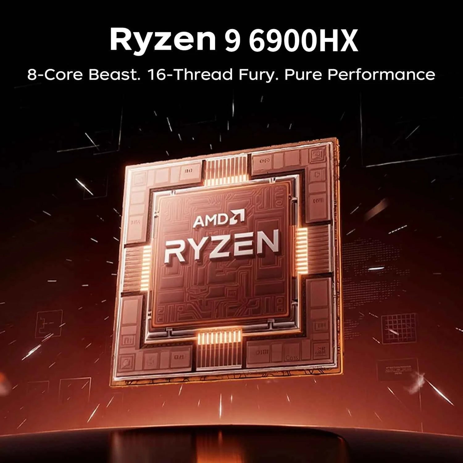 ACEMAGIC 16 Inch Laptop Gaming AMD Ryzen 9 6900HX Processor 16GB LPDDR5 RAM 512GB SSD IPS Display Windows 11 Laptop Computer