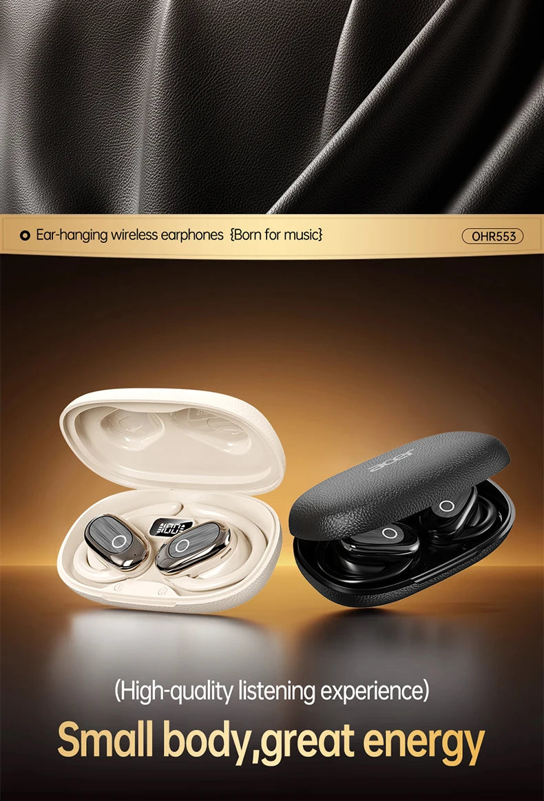 [Official Acer Product] Ohr553 Wireless Bluetooth Earphones with Earhook Design, Ows Design, Hd Calls, Comfortable Wear, Suitable for Sports and Running, Compatible with Mobile Phones, Tablets, and Laptops