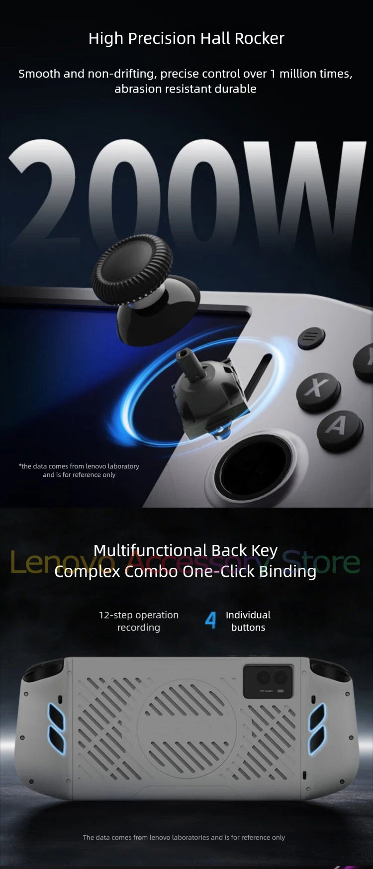 Lenovo LEGION G9 2025 Gamepad For Y700 Gen2 Gen3 Gen4 Tablet Game Controller Vibration Motor High Precision Hall Rocker Gaming