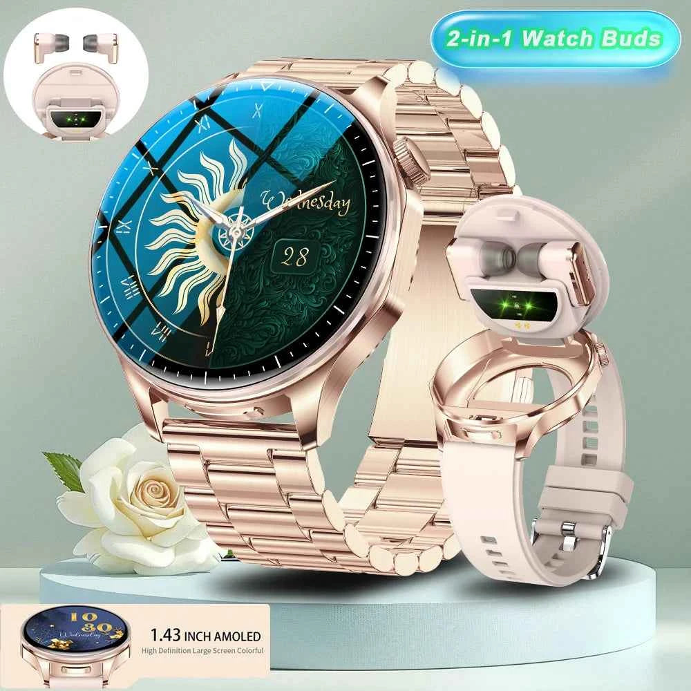 2026 new 2-In-1 TWS Headset Smart Watch 1.43