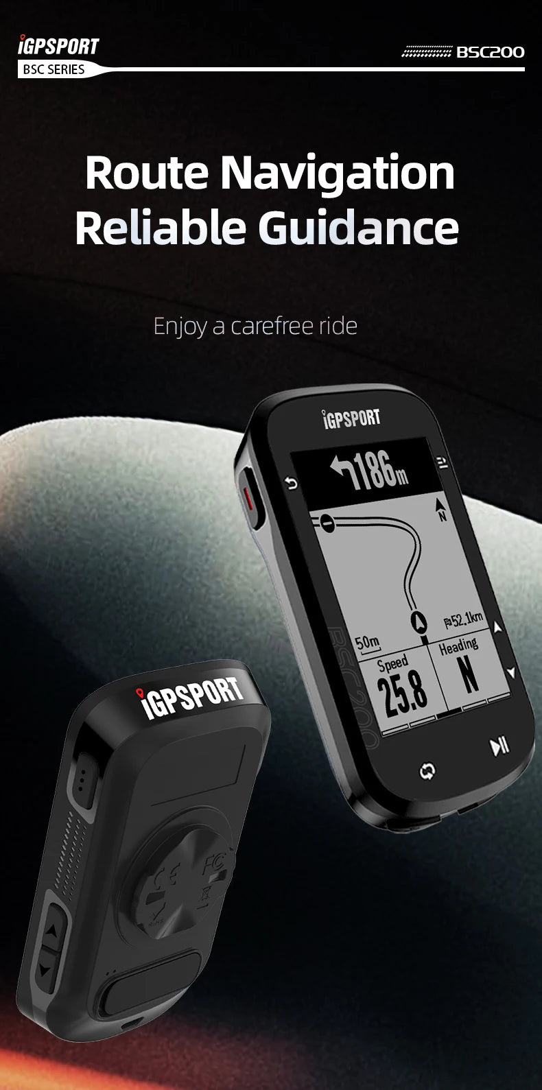 IGPSPORT BSC200 Bike GPS Computer Bike Computer Blue ANT 2.6 Inch Waterproof Wireless Bike Stopwatch Computer Power Meter
