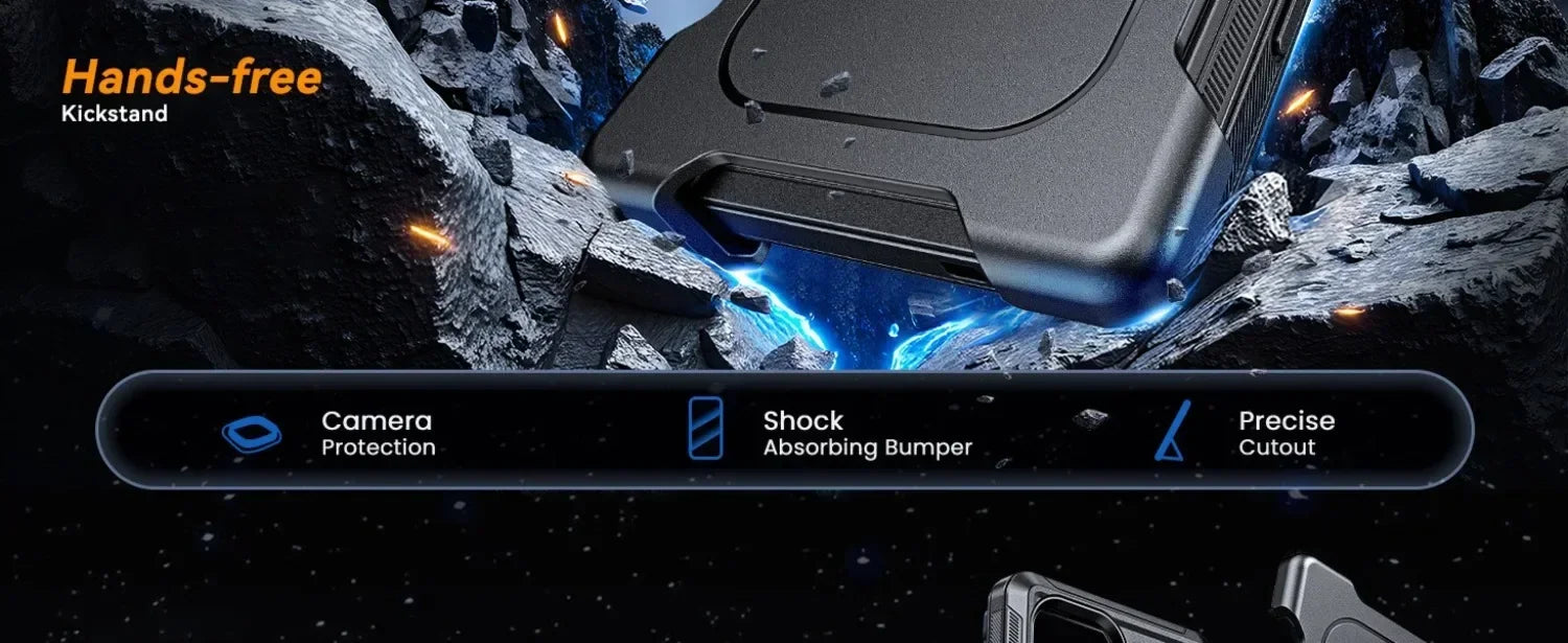 Military Armor OTT For Magsafe Charge Case For Samsung S26 Ultra S25 S24 S23 S22 Plus FE Edge Hard PC+TPU Clip Bracket  Cover