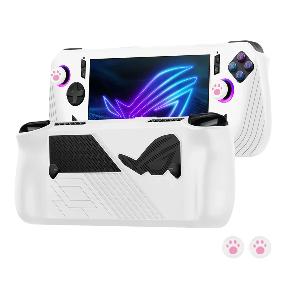 Silicone Protective Cover Shockproof Protector Sleeve Anti-Scratch with Lanyard Suitable For Asus ROG Ally X Gaming Console
