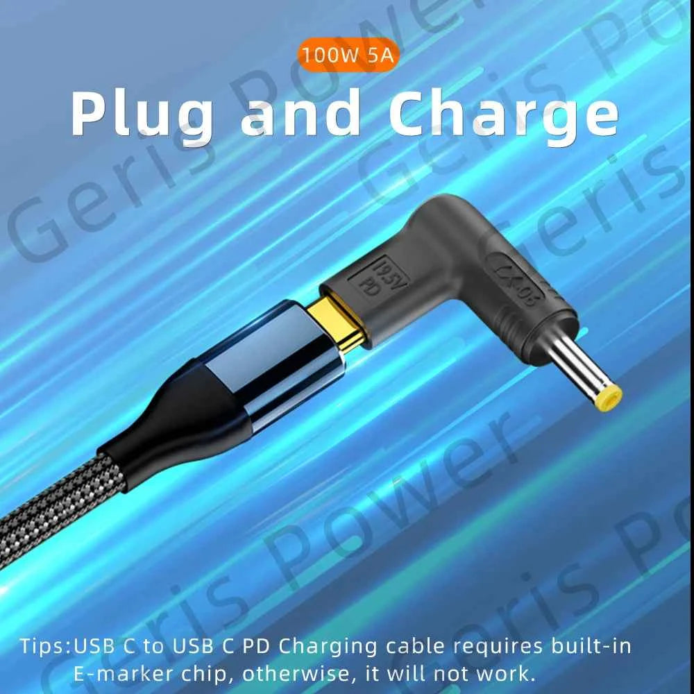 100W PD USB C Laptop Charger Universal Type C Fast Charging Adapter For Asus Lenovo HP Dell Acer Samsung High Speed Power Supply