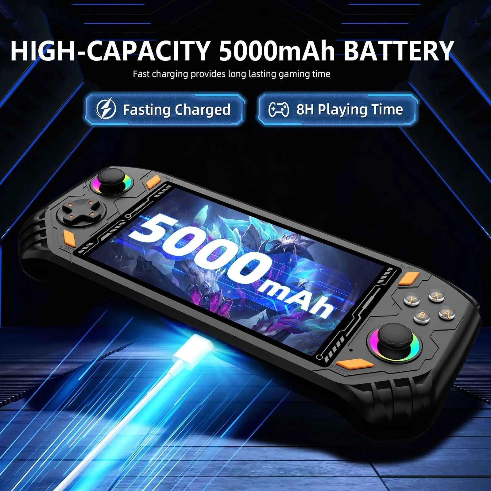 AISLPC RG52 MINI Handheld Game Console Dual System 2.4G WIFI 5.5