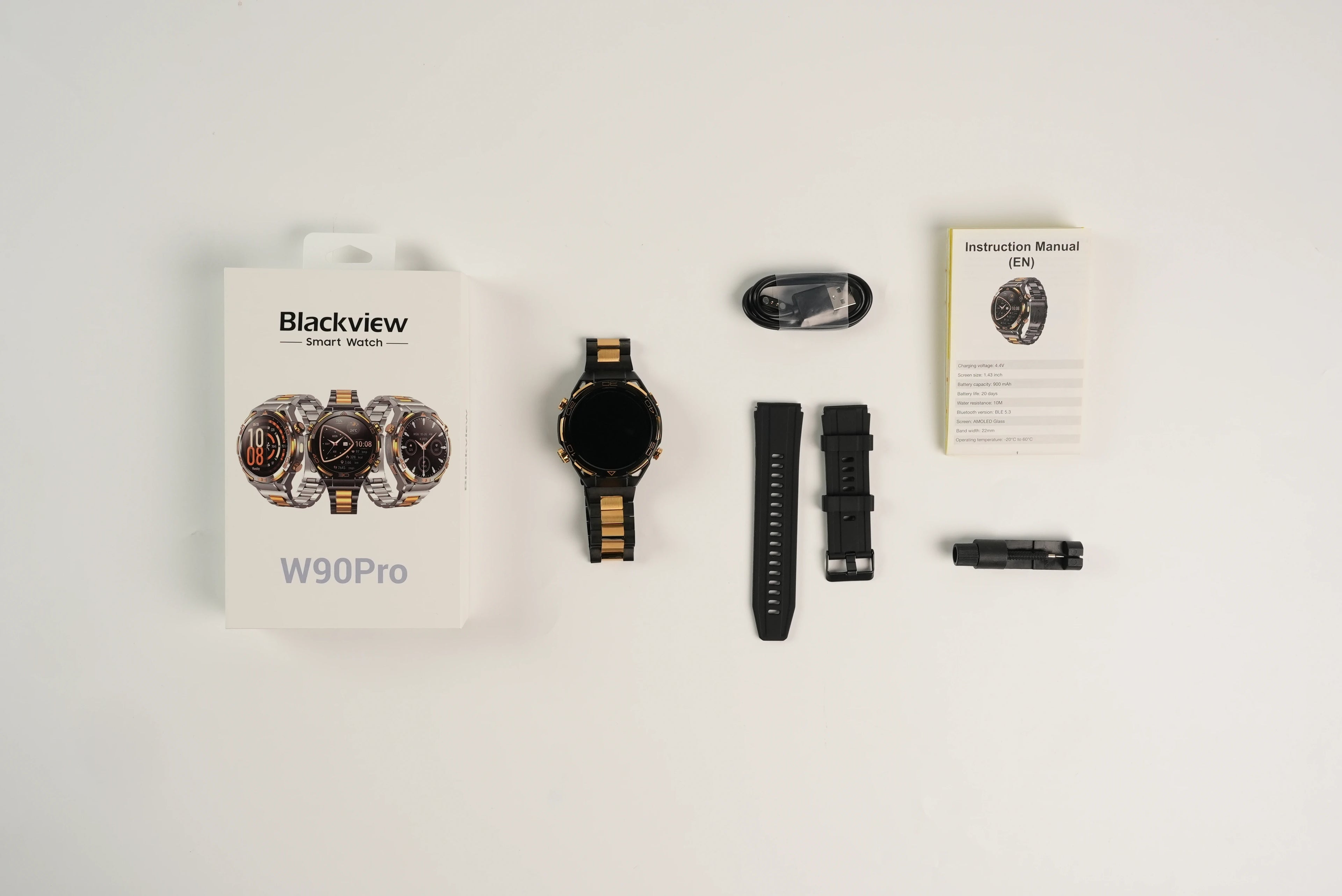New Blackview W90 Pro GPS Smart Watch 1.43