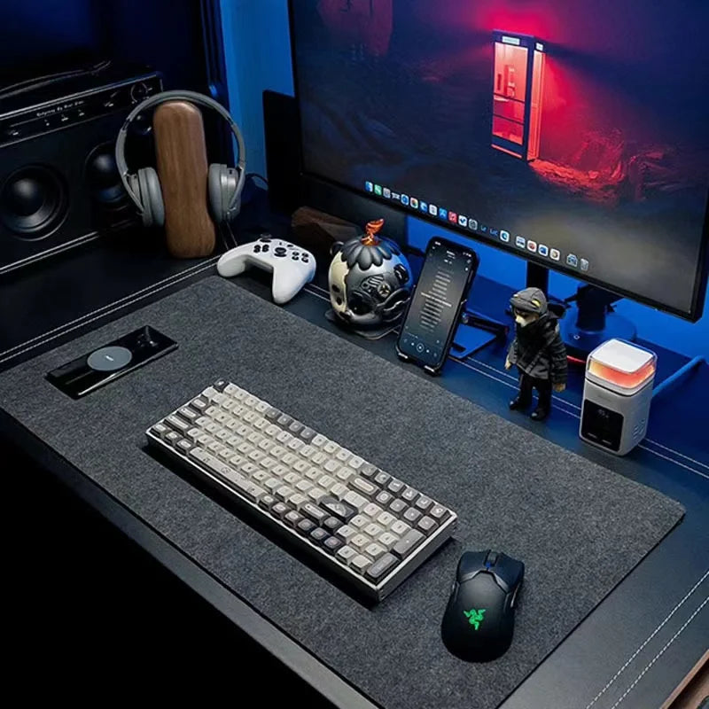 Large Size Gaming Mouse Pad Non-slip Wool Felt Mousepad Office Desk Mat Protector Table Laptop Cushion Keyboard Mat Premium - WinSupport Tech