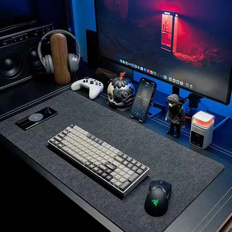 Large Size Gaming Mouse Pad Non-slip Wool Felt Mousepad Office Desk Mat Protector Table Laptop Cushion Keyboard Mat Premium