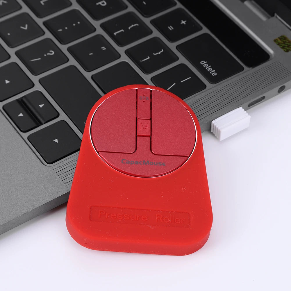 Portable Silent Mouse 3 Mode BT 5.2/2.4G/USB Mini Capacitive Mouse 3 Adjustable DPI Rechargeable with USB Receiver for Laptop PC