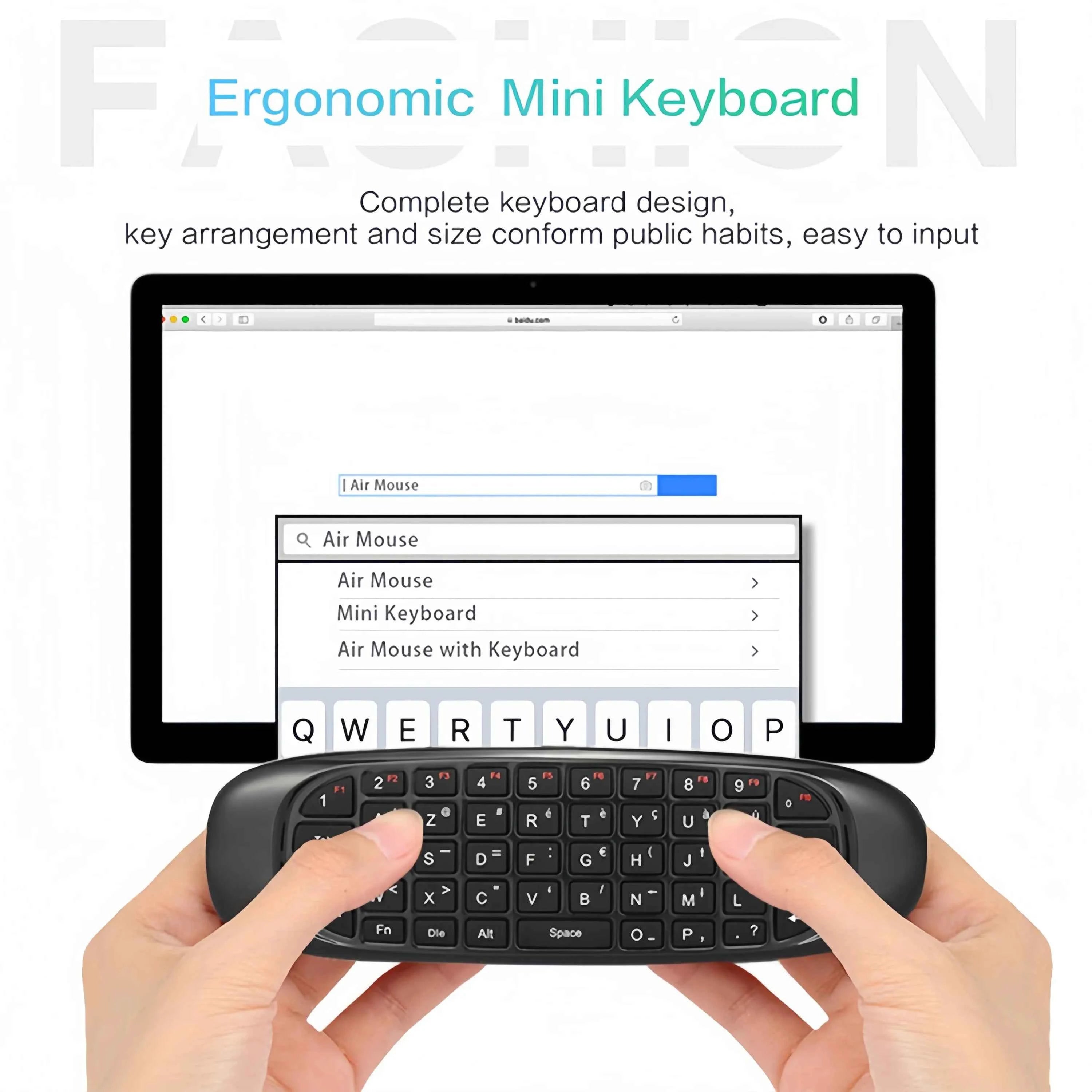 2.4G Flying Mouse Keyboard Combo Mini Keyboard Air Mouse with Voice Control IR Learning for PC Projector TV BOX Laptop