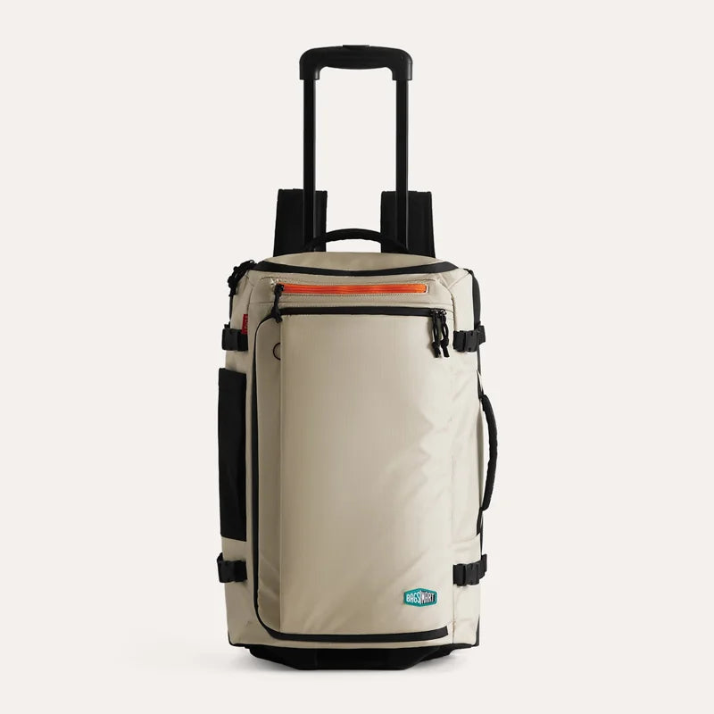 BAGSMART 15.6“ Laptop Backpack with Wheels Large Capacity Vacuum Compression Bag Multi-pocket Men's Business Rolling Backpack