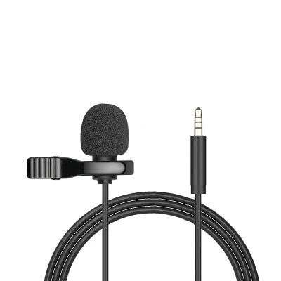 Portable Lavalier Mini Microphone Condenser Clip-on Lapel Mic Wired USB 3.5mm Type-C Microfon For Phone for Laptop PC Smartphone - WinSupport Tech