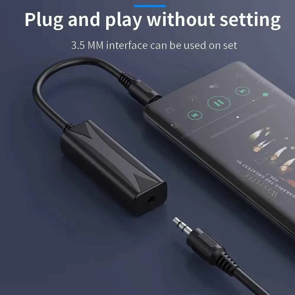 3.5mm AUX Audio Anti-interference Ground Loop Noise Filter Lsolator Eliminate Cancelling For Home Stereo Car Audio System