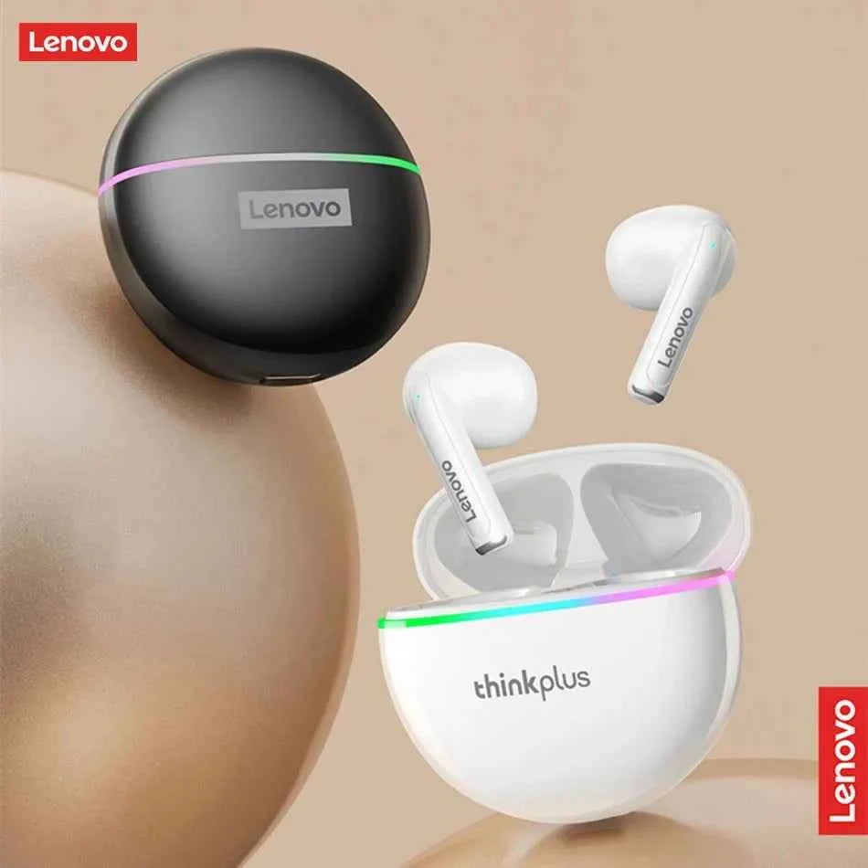 Lenovo XT97 Bluetooth Wireless Headphones With Flash Led Light  Bluetooth Earphone Wireless Earbuds Headsets With Microphones