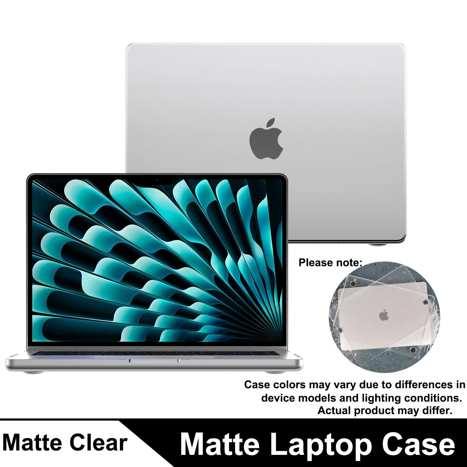 Matte Case For MacBook Air 13.6-inch (M5/M4/M3/M2, 2022–2026 A3449 A3240 A3113 A2681),  Protective Matte Cover for Mac Air 13.6